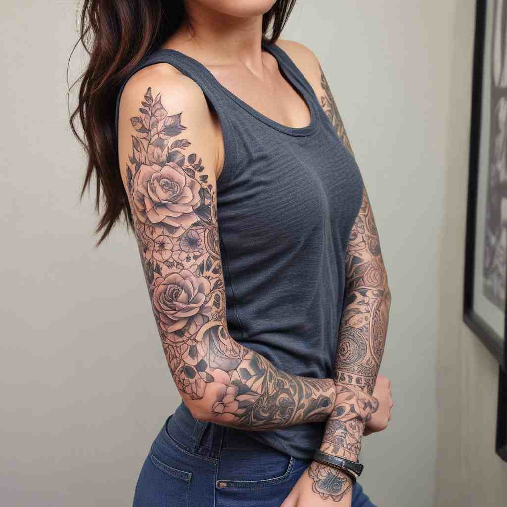 40 Striking Olive Branch Tattoo Ideas That Radiate Peace and Purpose 37 Full Sleeve Tattoo